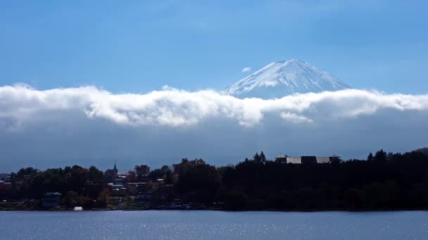 美丽的富士山的风景镜头 — 图库视频影像