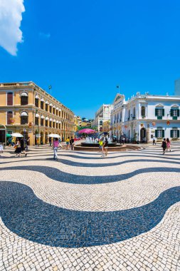Çin, Makao - 6 Eylül 2018 - güzel eski mimari bui