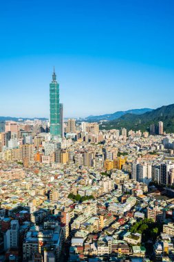 Taipei şehrinin güzel mimarisi
