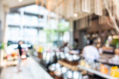 Soyut bulanıklık ve ufuk kafe Cafe ve büfe restaura
