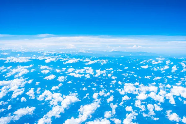 Aerial view of white cloud and blue sky — Stock Photo, Image