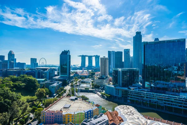 Prachtige architectuur bouwen exterieur stadsgezicht in Singapore — Stockfoto