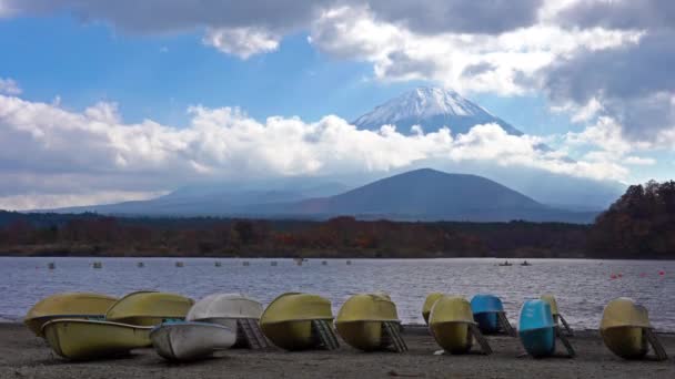 Imágenes Escénicas Hermosa Montaña Fuji Japón — Vídeos de Stock