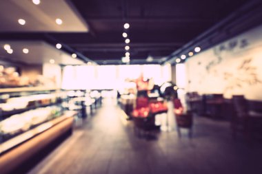 Soyut bulanıklık ve ufuk restoran ve kafe Cafe iç arka planı için