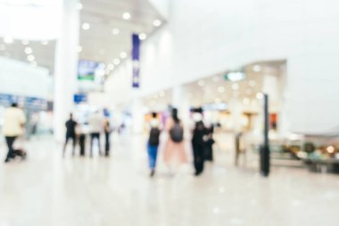 Soyut bulanıklık ve ufuk Havaalanı yolcu taşıma iç arka plan için için terminal