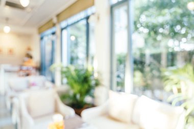 Soyut bulanıklık ve ufuk restoran ve kafe Cafe iç arka planı için