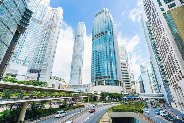 Hong kong City gökdelen bina güzel mimari — Stok fotoğraf