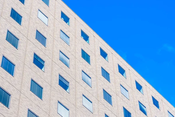 Vacker Arkitektur Skyskrapa Kontorsaffären Bygga Med Glas Fönster Form — Stockfoto