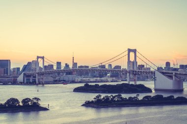 Bina Cityscape rai ile tokyo şehrinin güzel mimari