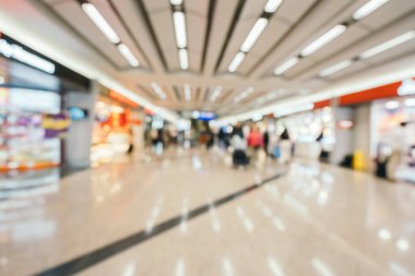 Soyut bulanıklık ve ufuk Havaalanı terminal iç