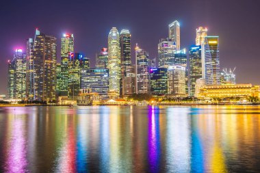 Singapur - 18 Ocak 2019: landma bina güzel mimari