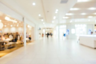 Soyut bulanıklık ve ufuk lüks alışveriş merkezi mağazası iç arka planı için