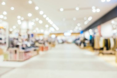 Arkaplan için mağaza içi soyut bulanıklık ve odaklanmış alışveriş merkezi