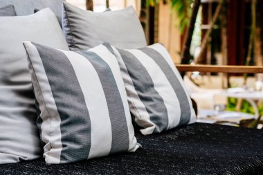 Güzel rahat yastık kanepe dekorasyon iç ev veya ev