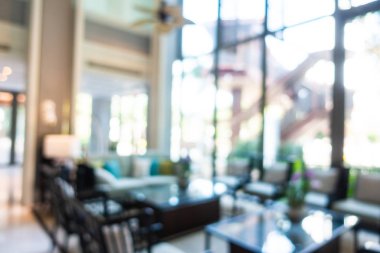 Soyut bulanıklık ve ufuk otel lobi ve salon iç arka planı için