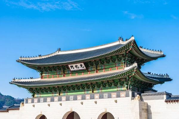 Bela Arquitetura Edifício Gyeongbokgung Palácio Seul Coreia Sul — Fotografia de Stock