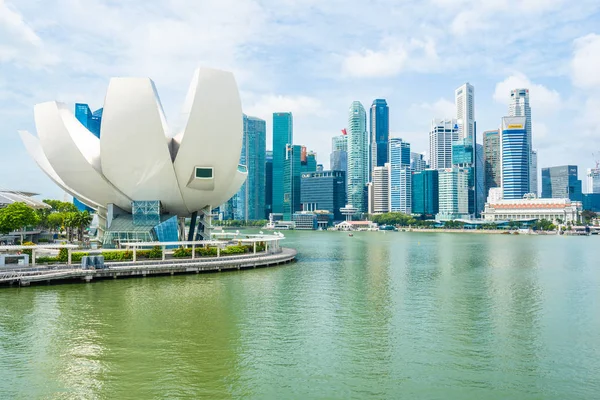 Singapur, 21 Ocak 2019: skyscra bina güzel mimari — Stok fotoğraf