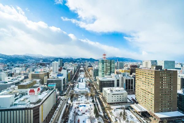 Hokkaido Sapporo, Japonia - 2 lutego 2019 piękna architektura — Zdjęcie stockowe