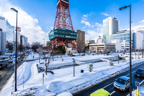 Sapporo Hokkaido, Japão - 2 de fevereiro de 2019 Bela arquitetura — Fotografia de Stock