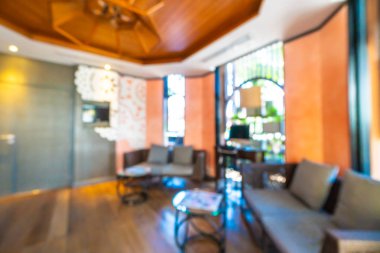 Soyut bulanıklık ve ufuk otel ve lobi iç