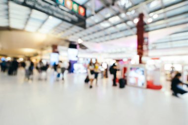 Soyut bulanıklık ve ufuk Havaalanı terminal iç