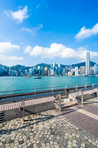 Beautiful architecture building exterior cityscape of hong kong — Stock Photo, Image