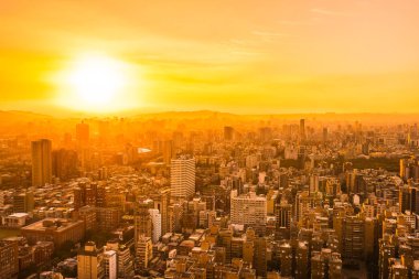 Taipei şehrinin güzel mimarisi