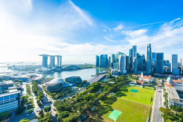 Singapur dış cityscape bina güzel mimari — Stok fotoğraf