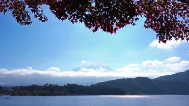 Szenische Aufnahmen Von Schönen Berg Fuji Japan — Stockvideo