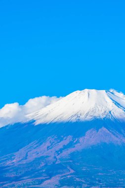 Fuji Dağı yamanakako ya da yamanaka Gölü sonbahar sezonu Japonya'nın güzel manzara