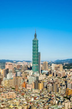 Tayvan Taipei şehir manzarası bina güzel mimari