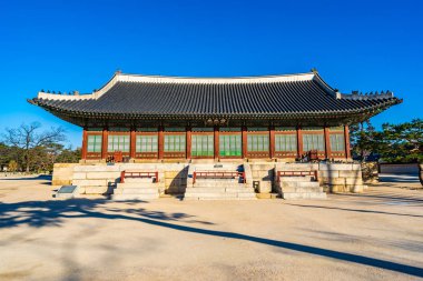 Gyeongbokgung Sarayı Seul Güney Kore'de bina güzel mimari