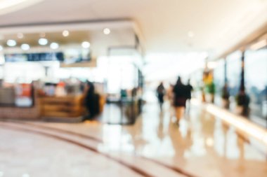 Arkaplan için mağaza içi soyut bulanıklık ve odaklanmış alışveriş merkezi