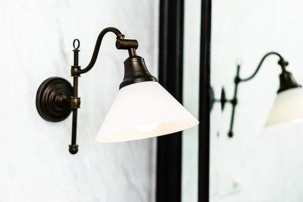 Piękna Lampa Światła Vintage Ozdoba Wnętrza Pokoju — Zdjęcie stockowe