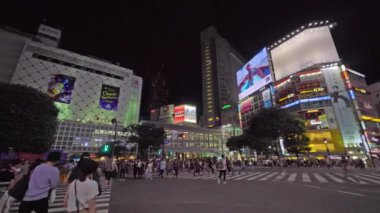 Modern megalopolis Asya şehrinin manzaralı görüntüleri