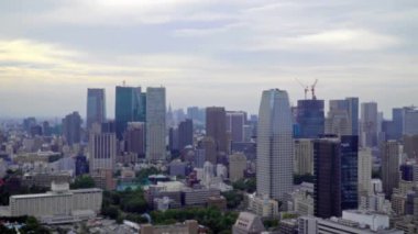 Modern megalopolis Asya şehrinin manzaralı görüntüleri