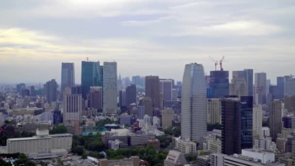 Images Panoramiques Mégalopole Moderne Ville Asiatique — Video