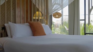 otel yatak odası lüks iç görüntüleri