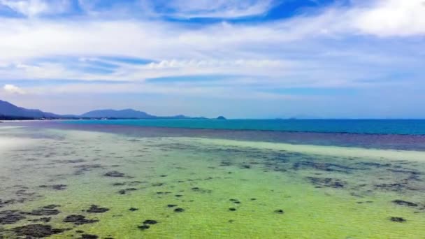 Rekaman Tenang Laut Bergelombang Yang Indah — Stok Video