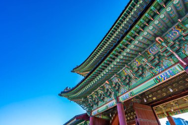 Gyeongbokgung Sarayı Seul Güney Kore'de bina güzel mimari