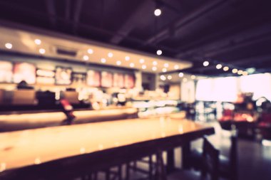 Soyut bulanıklık ve ufuk restoran ve kafe Cafe iç arka planı için