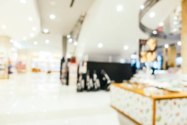 Arkaplan için mağaza içi soyut bulanıklık ve odaklanmış alışveriş merkezi