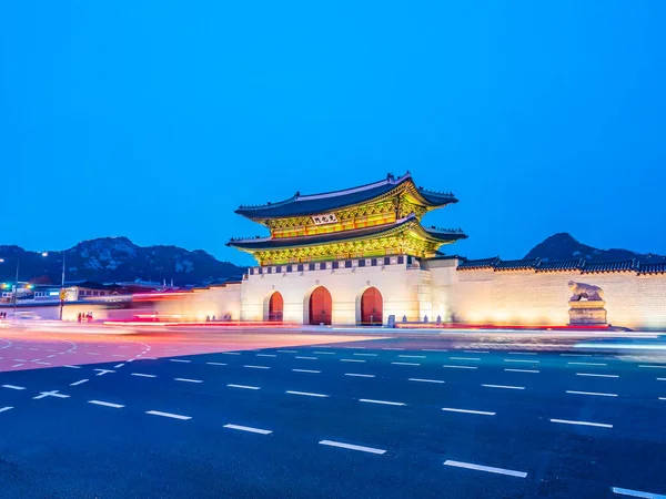 Gyeongbokgung Palace Landmark Dél Koreában Seoul Városának Gyönyörű Építészeti Épület — Stock Fotó