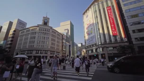 Riprese Panoramiche Della Moderna Megalopoli Città Asiatica — Video Stock