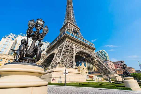 Çin Makao Eylül 2018 Güzel Eiffel Tower Landmark Paris Oteli — Stok fotoğraf