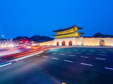 Gyeongbokgung Sarayı landmark Güney Kore'de Seul şehrinin güzel mimari yapı