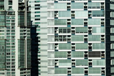 Dış pencere desen arka plan için bina güzel mimari