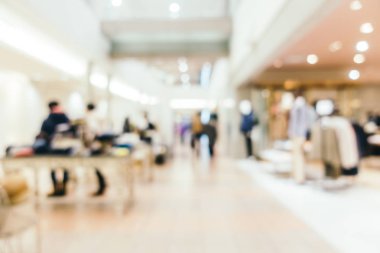 Soyut bulanıklık ve ufuk lüks alışveriş merkezi mağazası iç arka planı için