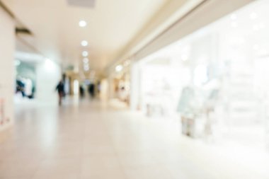 Soyut bulanıklık ve ufuk lüks alışveriş merkezi mağazası iç arka planı için