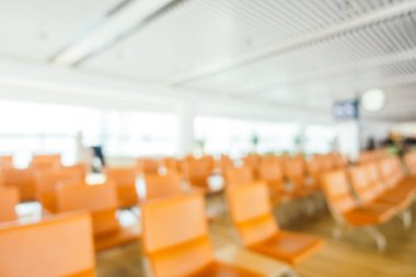 Soyut bulanıklık ve ufuk Havaalanı terminal yolcu taşıma veya iş için arka plan için iç seyahat